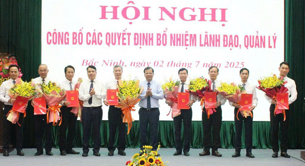  Công bố quyết định về công tác cán bộ tại Sở Xây dựng tỉnh Bắc Ninh